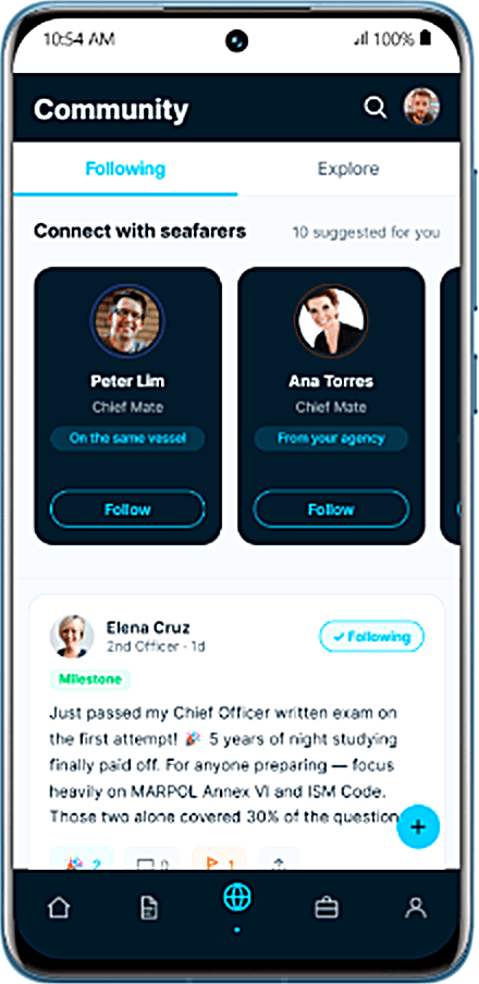 Seafarr community feed