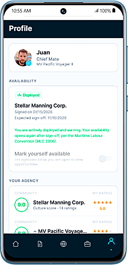Seafarr career profile